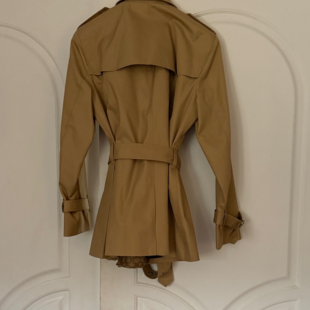 Coach Tan Trench Coat - Picture 3 of 4